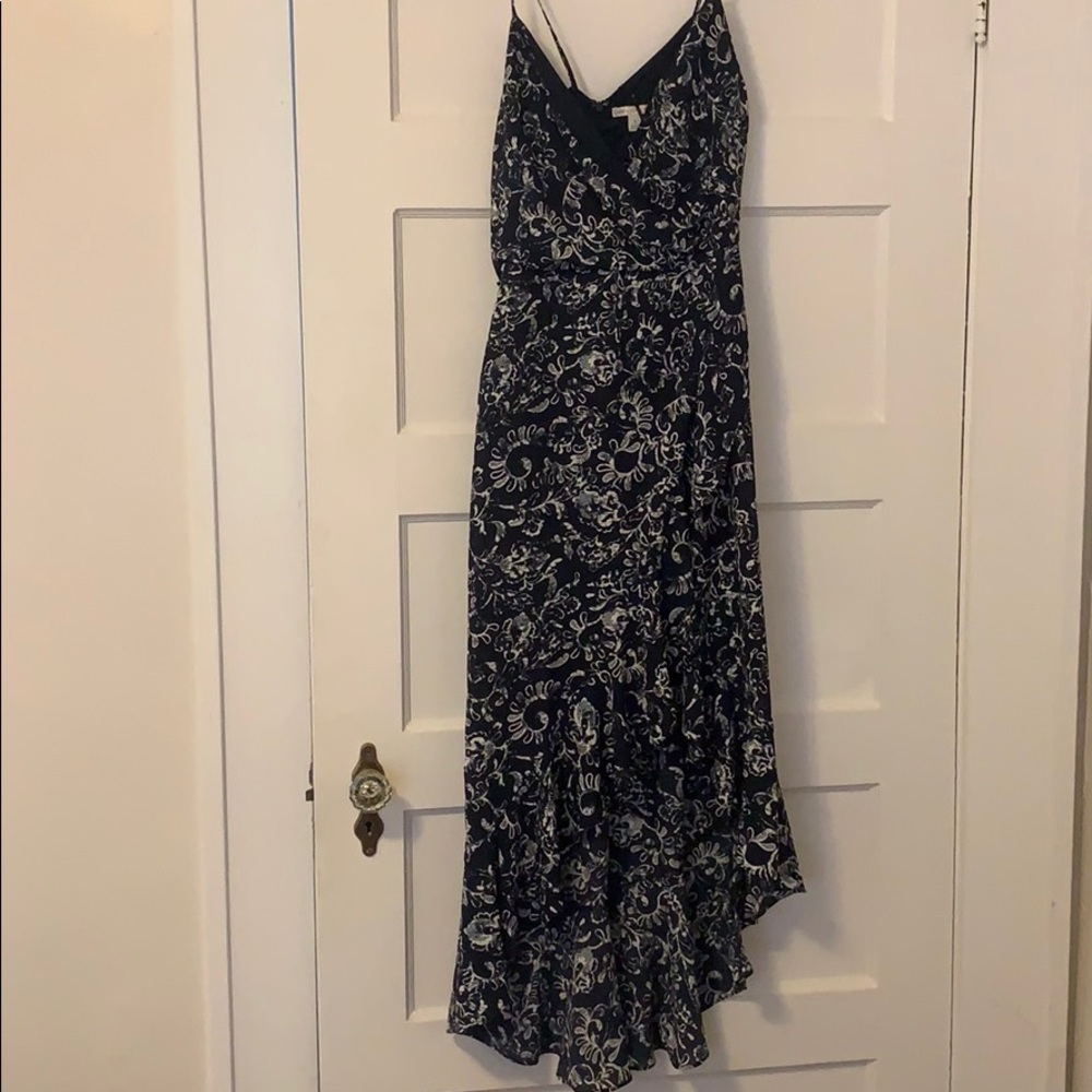 Blue flowy dress